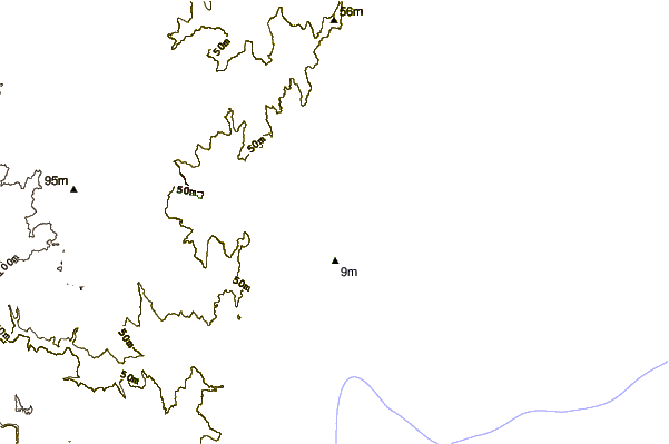 Shoreline around Olimp