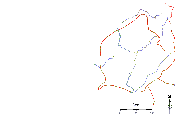 Roads and rivers around Ombak Tujuh