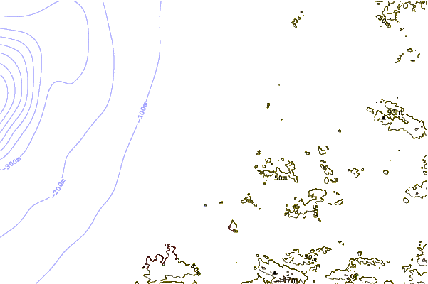 Shoreline around Ondres Plage
