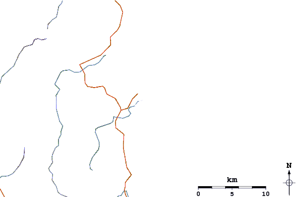 Roads and rivers around Opoutere Beach