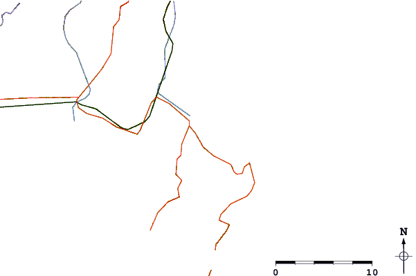 Roads and rivers around Oraka Beach