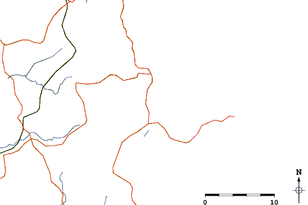 Roads and rivers around Orewa Beach