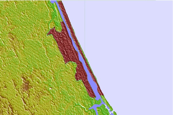 Surf breaks located close to Ormond Beach Pier