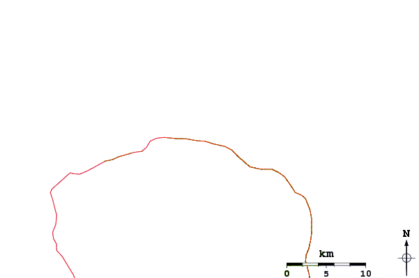 Roads and rivers around Orofara Beach