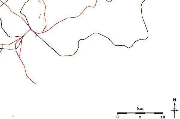 Roads and rivers around Osbourne