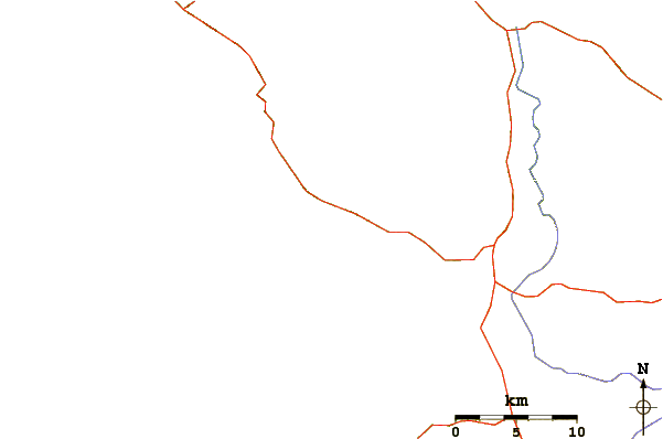 Roads and rivers around Ostional