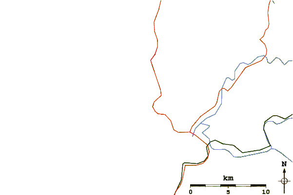 Roads and rivers around Oswald State Park/Short Sands