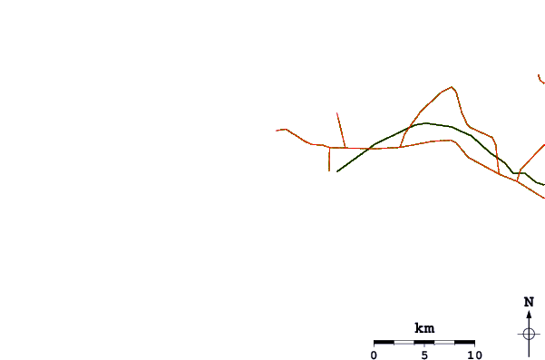 Roads and rivers around Ouakam