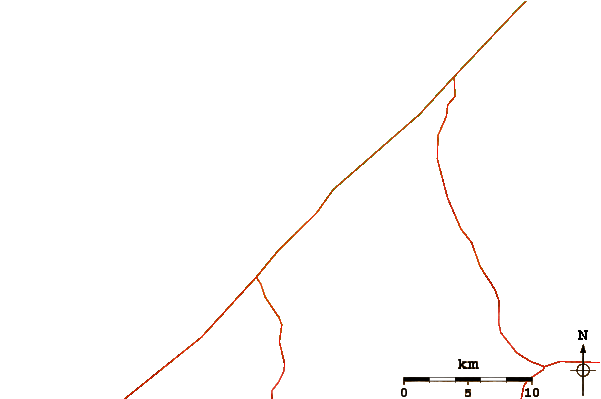 Roads and rivers around Oualidia