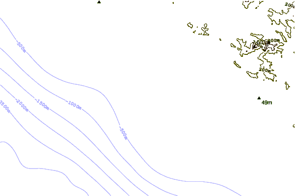 Shoreline around Ouano Lefts