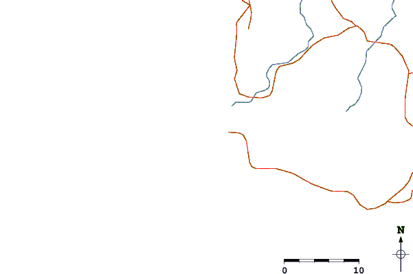 Roads and rivers around Outer Cotton