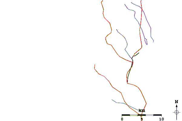 Roads and rivers around Outer Kom