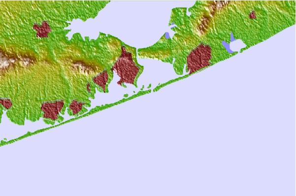 Surf spots located close to Outside Ponquogue