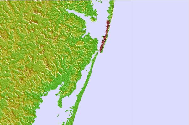 Surf spots located close to Outside Shoals