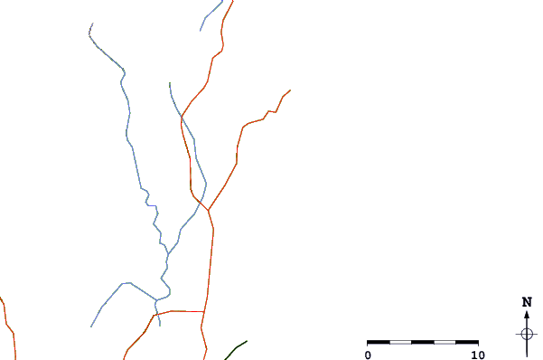 Roads and rivers around Ouvidor