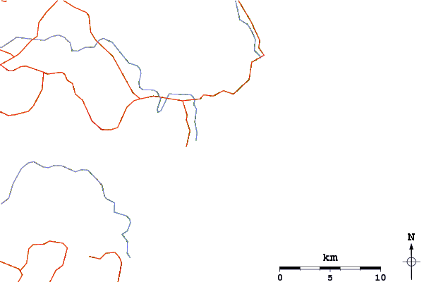 Roads and rivers around Owahanga