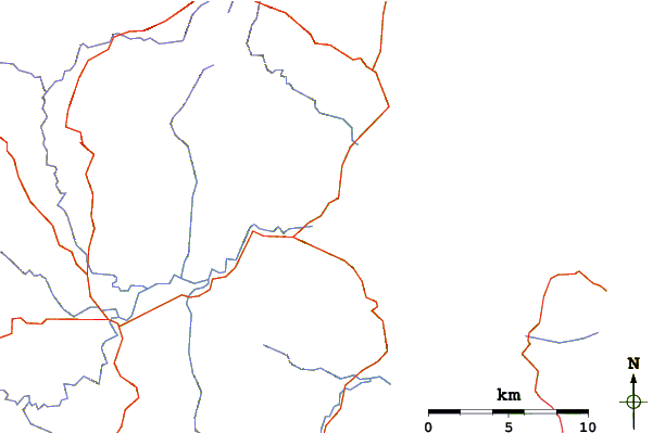 Roads and rivers around Orford Rivermouth