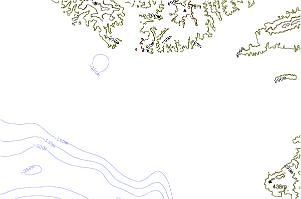 Shoreline around Oxnard Shores