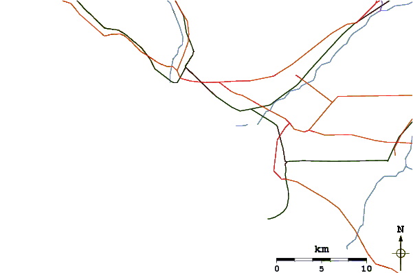 Roads and rivers around Oxnard Shores