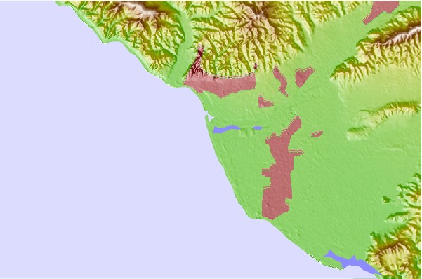 Surf breaks located close to Oxnard Shores