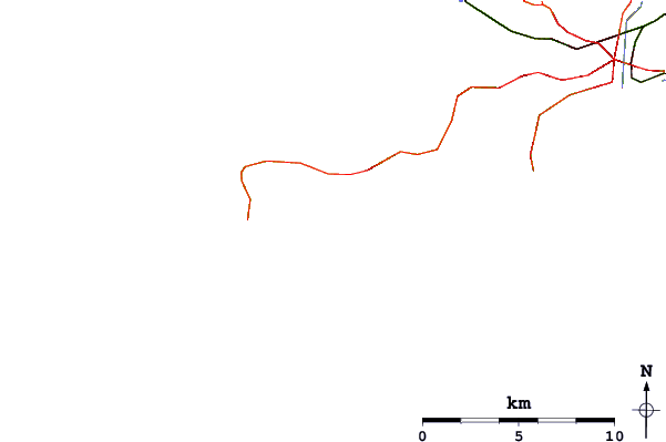 Roads and rivers around Oxwich Bay