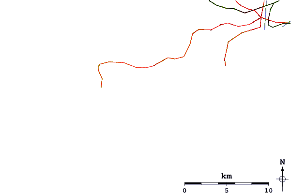 Roads and rivers around Oxwich Point