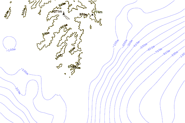 Shoreline around Ozaki