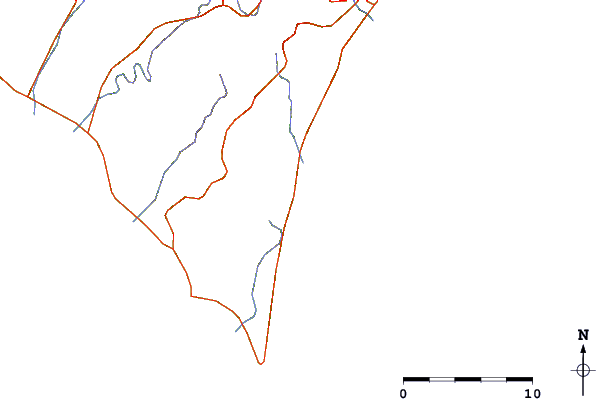 Roads and rivers around Ozaki