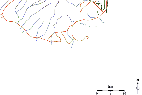 Roads and rivers around PKs