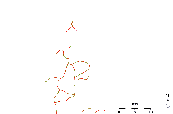 Roads and rivers around Pacifico