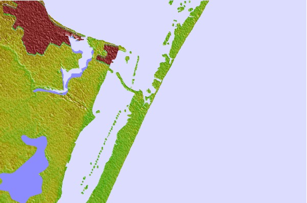Surf spots located close to Packery Channel