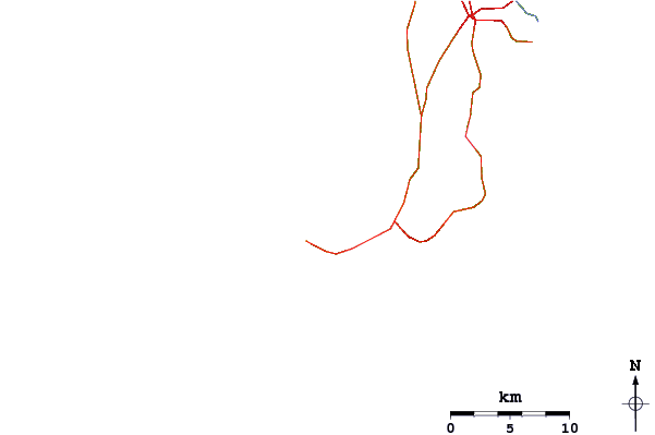 Roads and rivers around Padang Padang