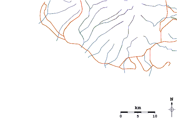 Roads and rivers around Pakalas
