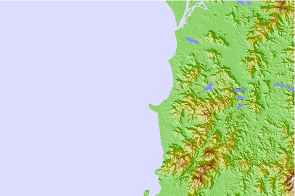 Surf spots located close to Cape Pakarang Left