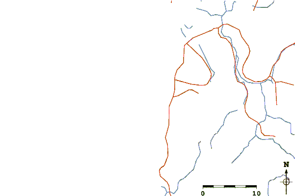 Roads and rivers around Cape Pakarang Left