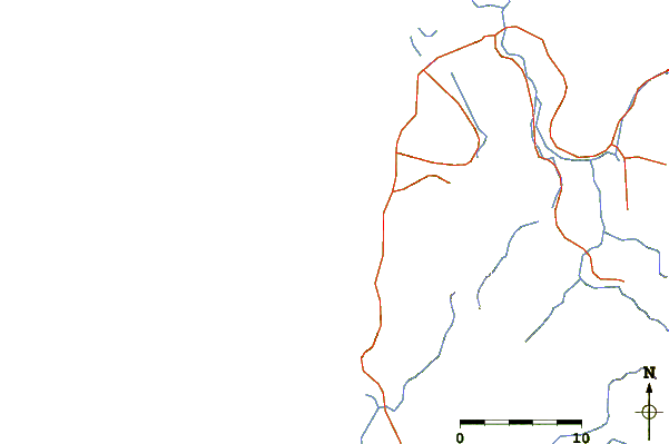 Roads and rivers around Cape Pakarang Right