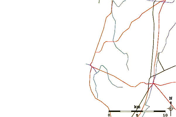 Roads and rivers around Palanga