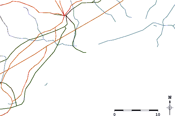 Roads and rivers around Palavas les Flots