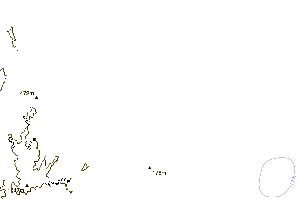 Shoreline around Palm beach