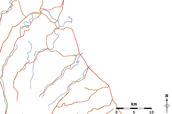 Roads and rivers around Palm beach