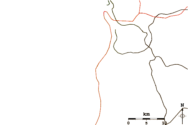 Roads and rivers around Palo Buque