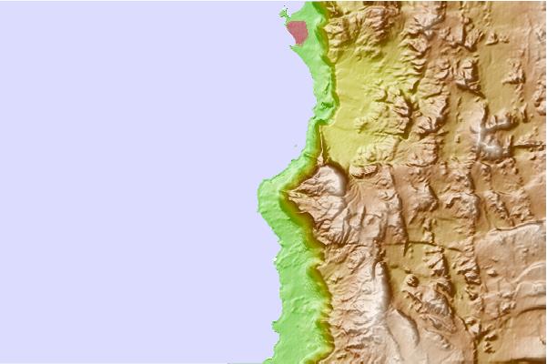 Surf breaks located close to Palo Buque