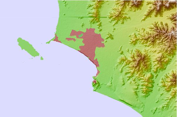 Surf spots located close to Pampilla