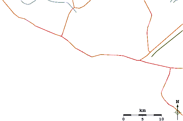 Roads and rivers around Panama City Pier