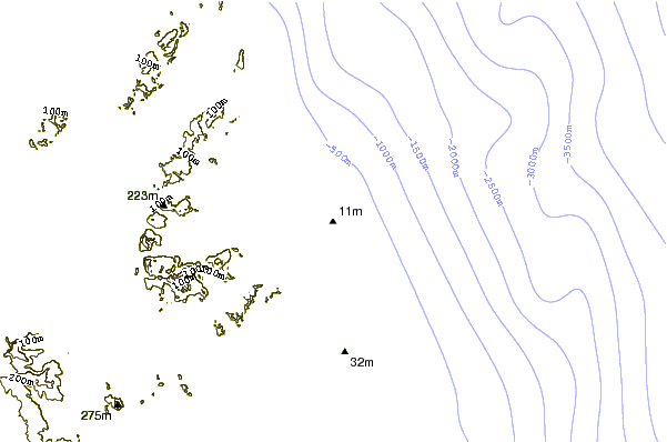 Shoreline around Pancit Reef