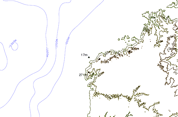 Shoreline around Panic Point