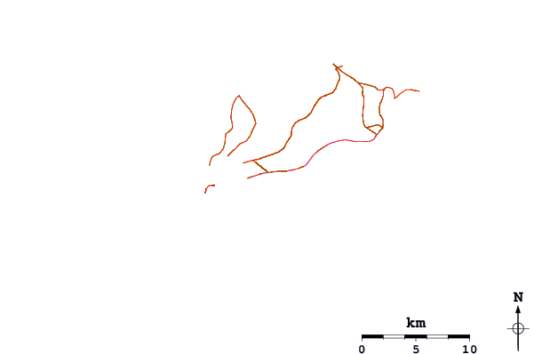 Roads and rivers around Papa Tangaroa