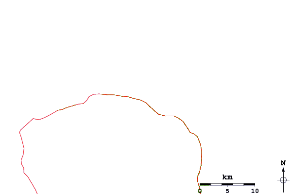 Roads and rivers around Papenoo Beach (Chinaman's Bay)