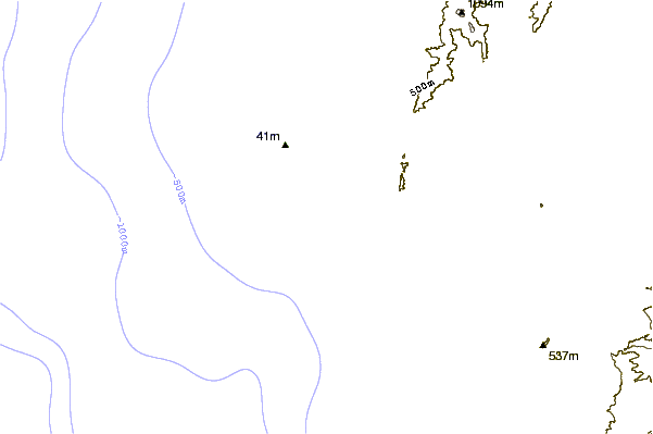 Shoreline around Parada Santa