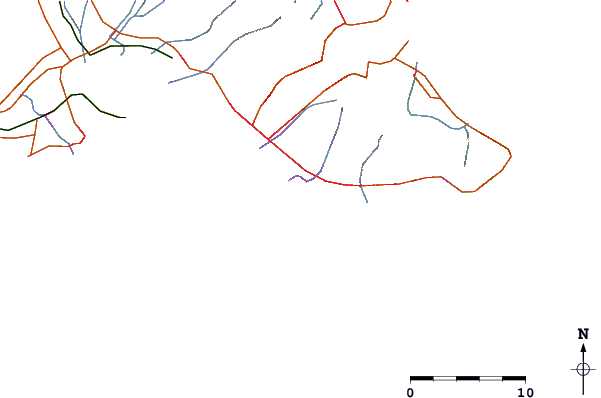 Roads and rivers around Paradise